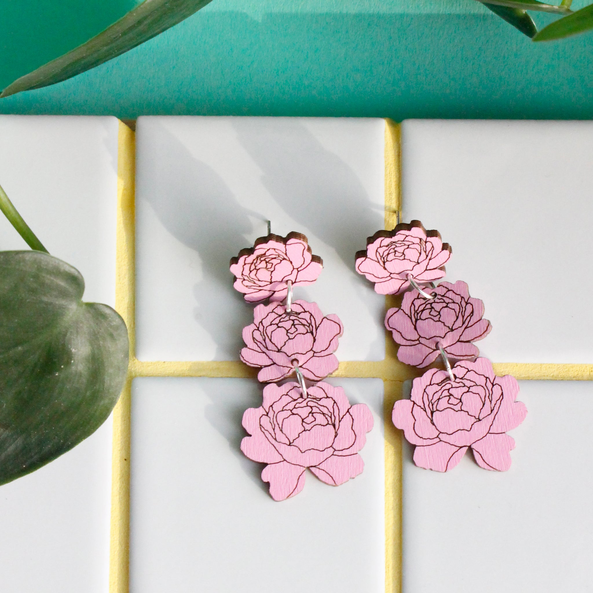 Pioni - nappikorvakorut 3-osainen