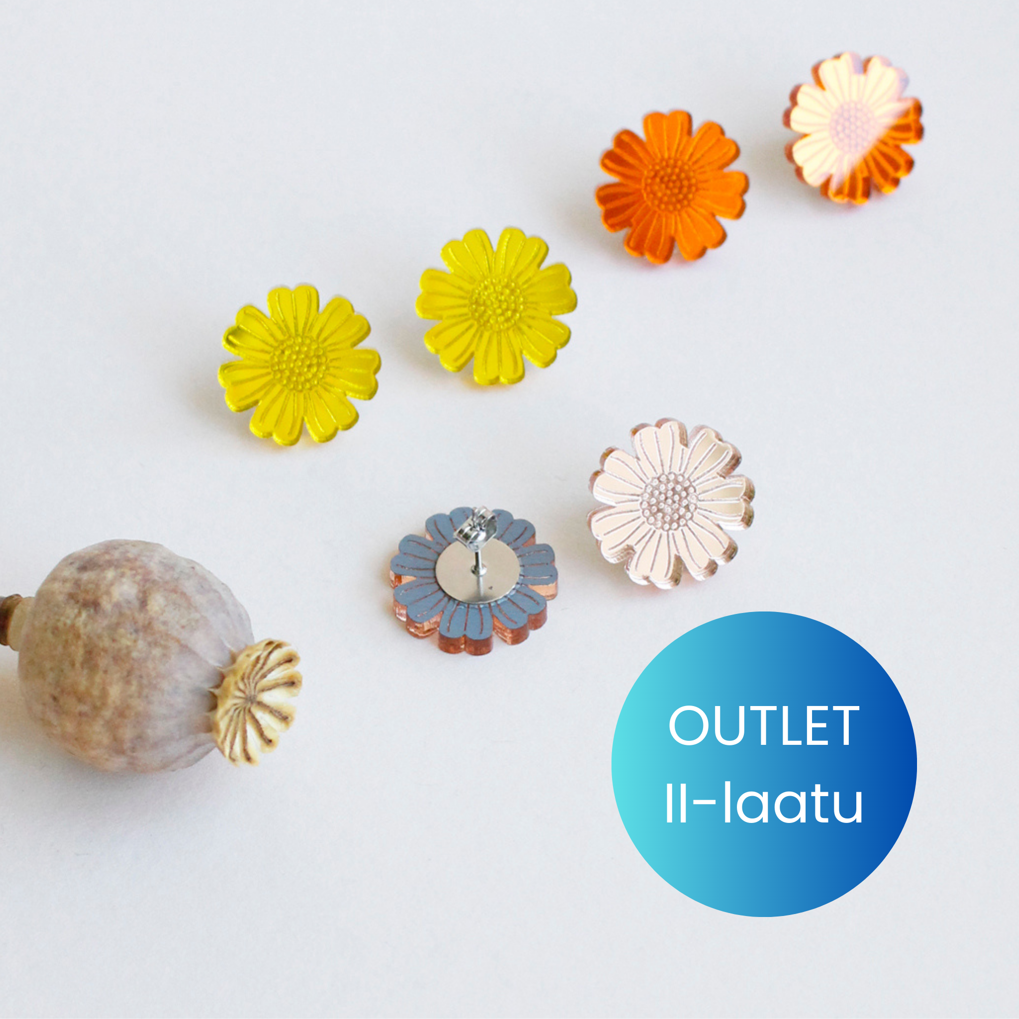 Kaunokki - nappikorvakorut II - LAATU!
